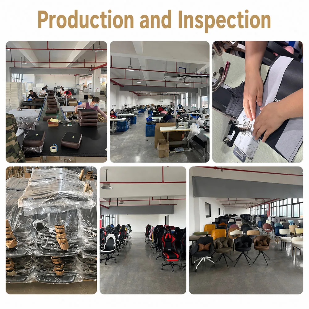 Professional production line for OEM solid wood rattan dining chair manufacturing with upholstery and quality control