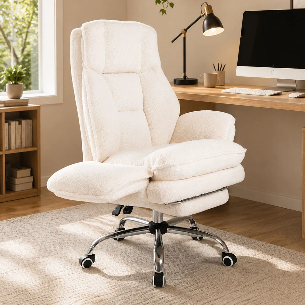 Sherpa Cross Legged Office Chair with Flip-Up Armrests Sherpa Cross Legged Office Chair with Flip-Up Armrests