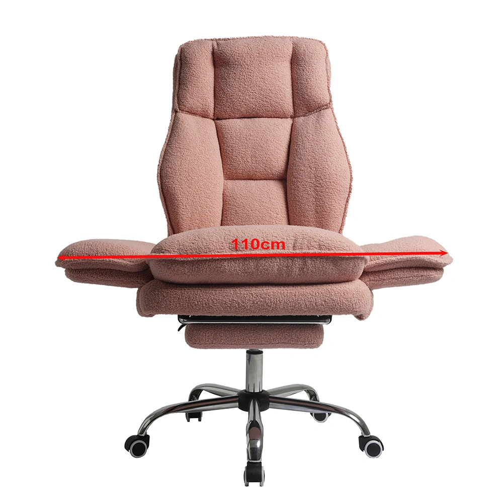 Modern Pink Sherpa Criss Cross Office Chair Modern Pink Sherpa Criss Cross Office Chair