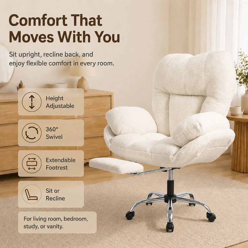 Boucle Swivel Accent Chair for Living Room & Home Office Boucle Swivel Accent Chair for Living Room & Home Office