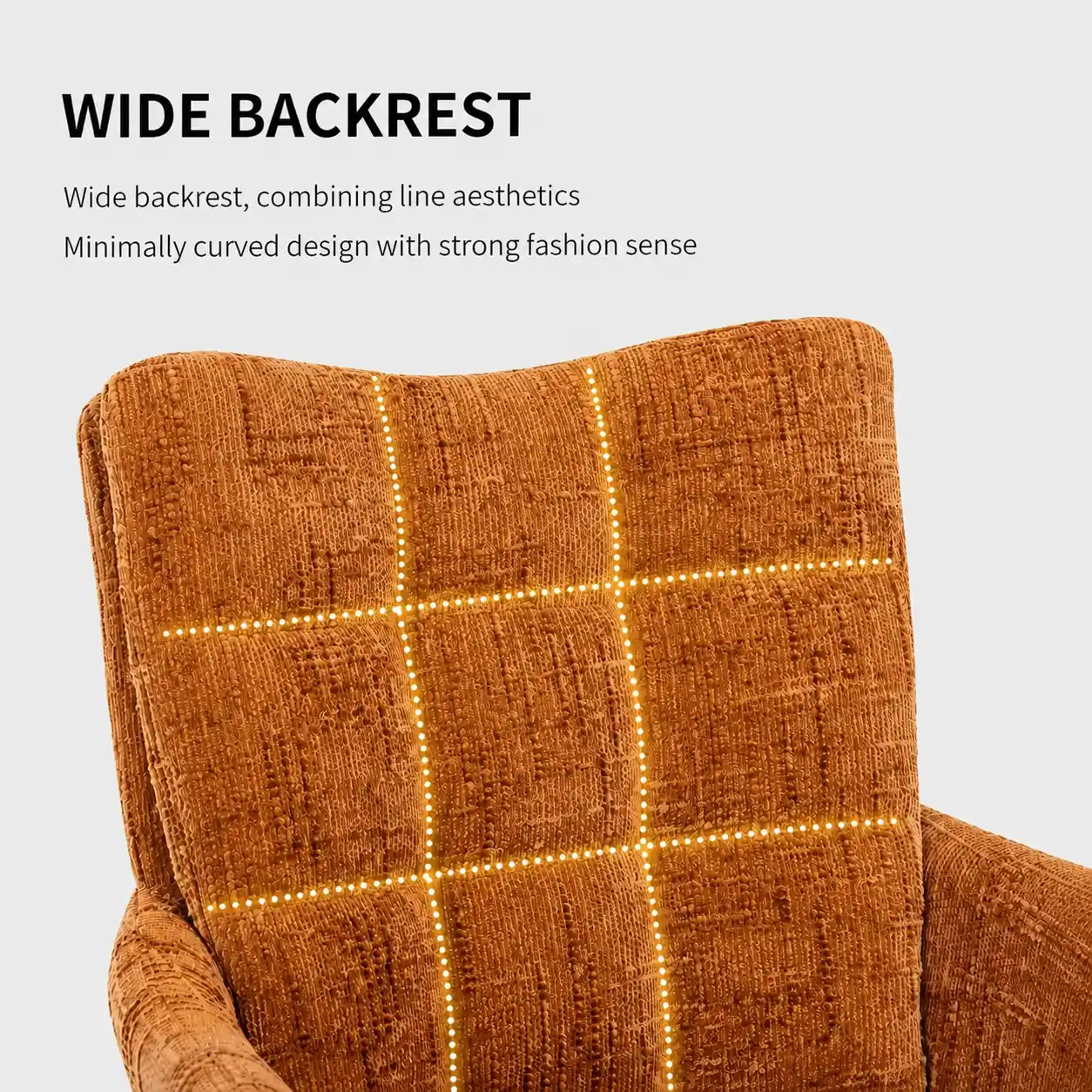 Chenille Upholstered Swivel Dining Chair with Armrests Chenille Upholstered Swivel Dining Chair with Armrests