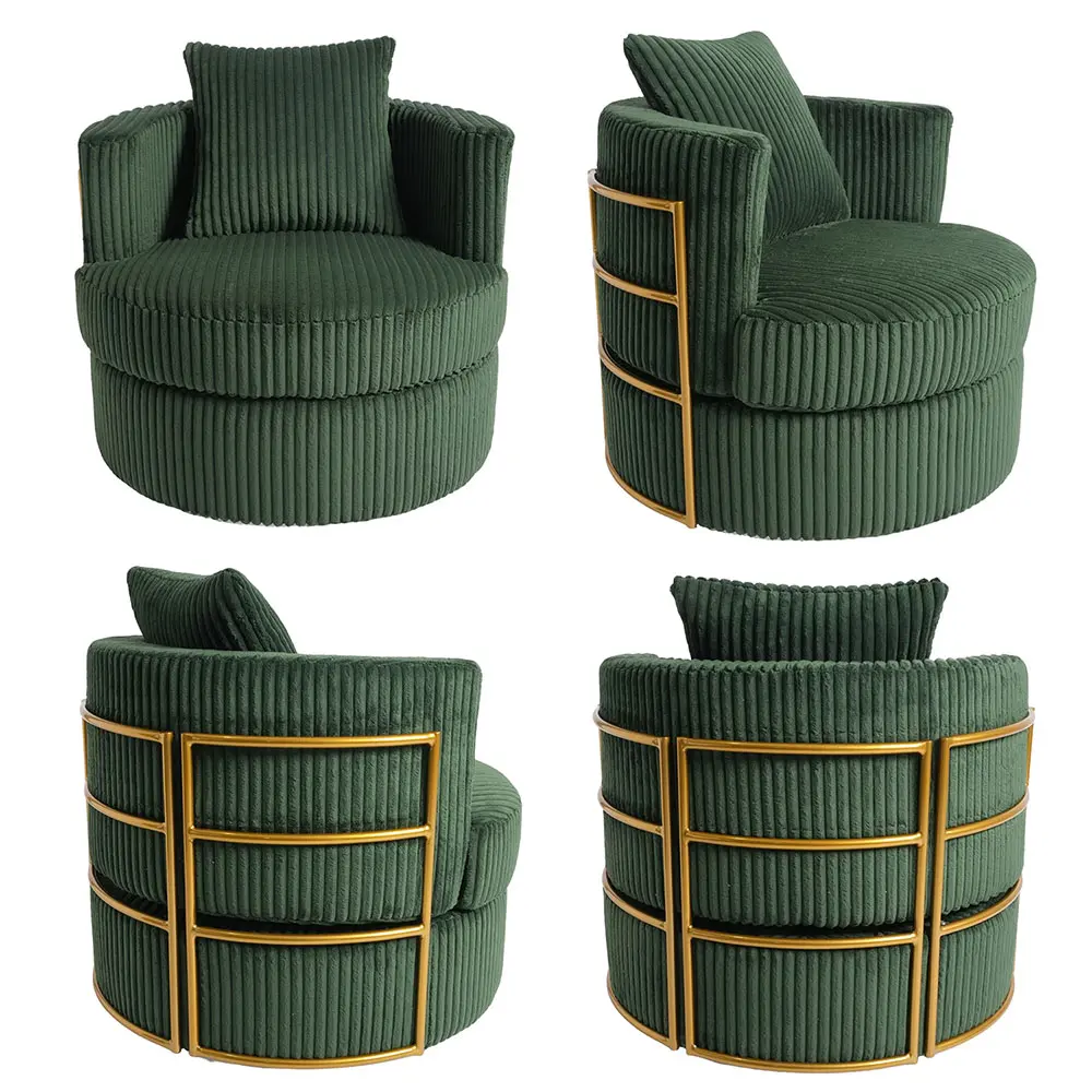 Modern Corduroy Compressed Foam Lounge Leisure Chair Modern Corduroy Compressed Foam Lounge Leisure Chair