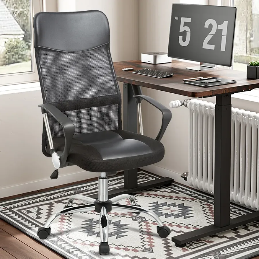 High Back Mesh Office Chair with Ergonomic Lumbar Support