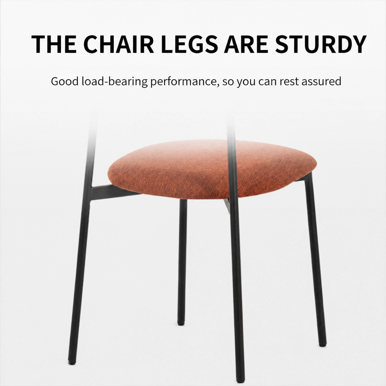 Modern Linen Dining Chair with Curved Wood Backrest Modern Linen Dining Chair with Curved Wood Backrest