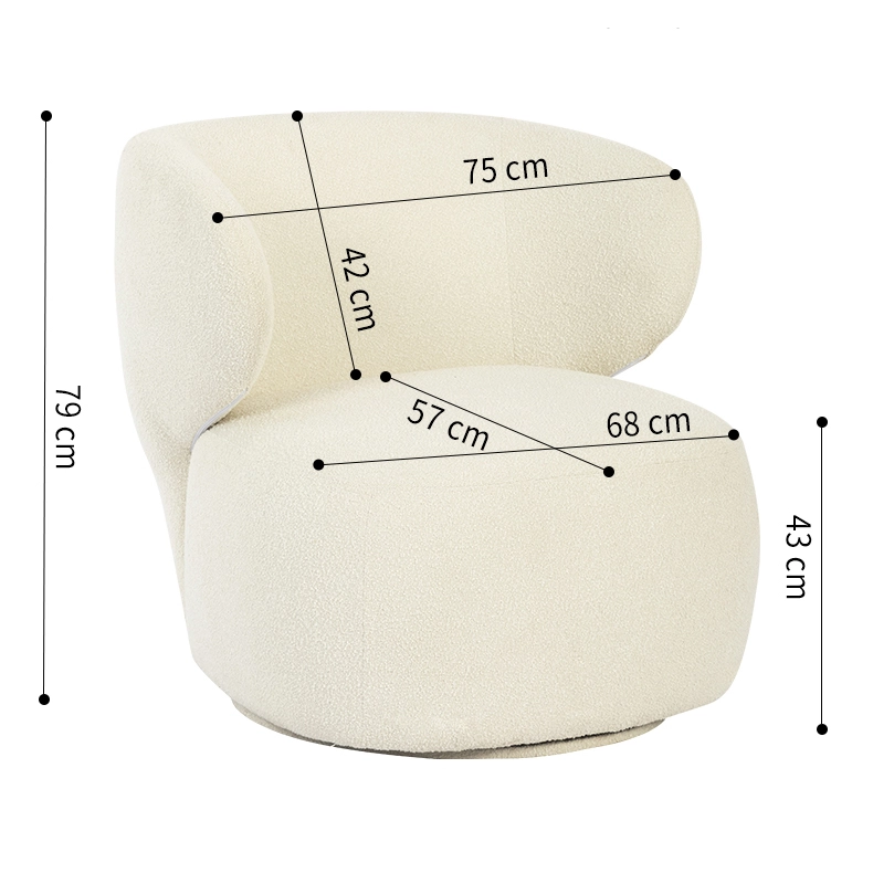 Modern Boucle Swivel Accent Chair for Living Room Modern Boucle Swivel Accent Chair for Living Room