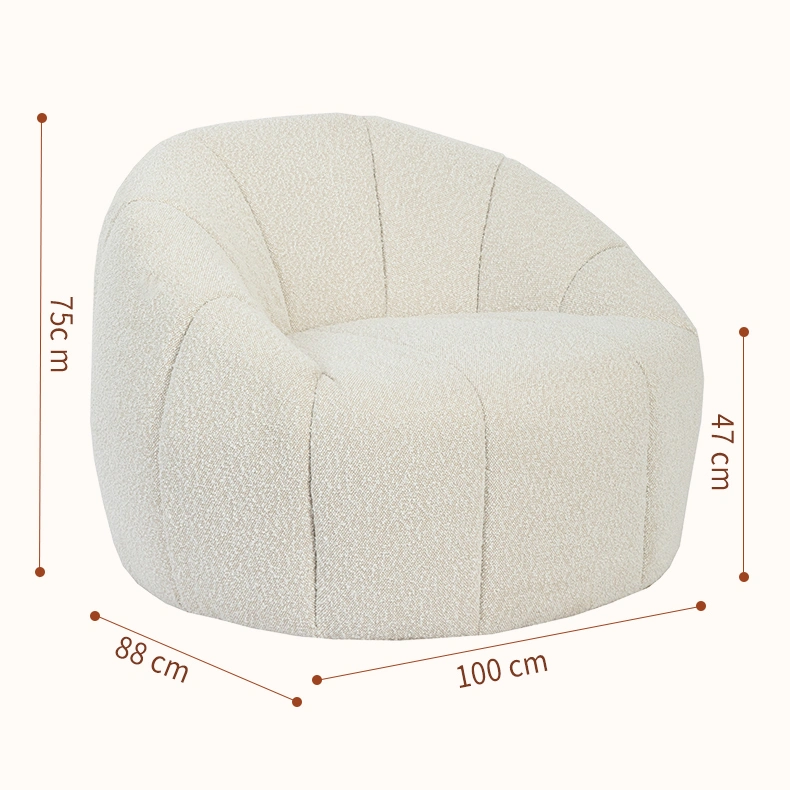 Modern Chenille Accent Chair with Curved High Back Design Modern Chenille Accent Chair with Curved High Back Design