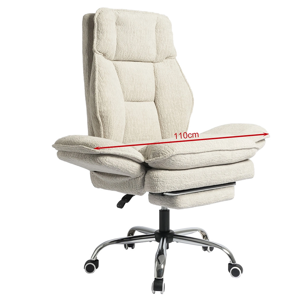 Modern Chenille Criss Cross Home Office Chair with Flip-Up Armrests Modern Chenille Criss Cross Home Office Chair with Flip-Up Armrests