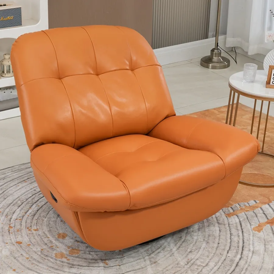 Electric PU Leather Recliner Chair with Footrest