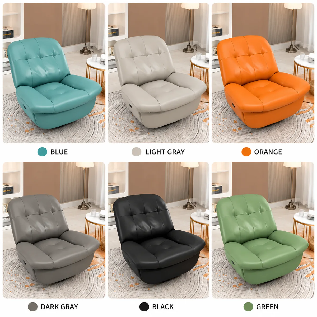 Electric PU Leather Recliner Chair with Footrest Electric PU Leather Recliner Chair with Footrest