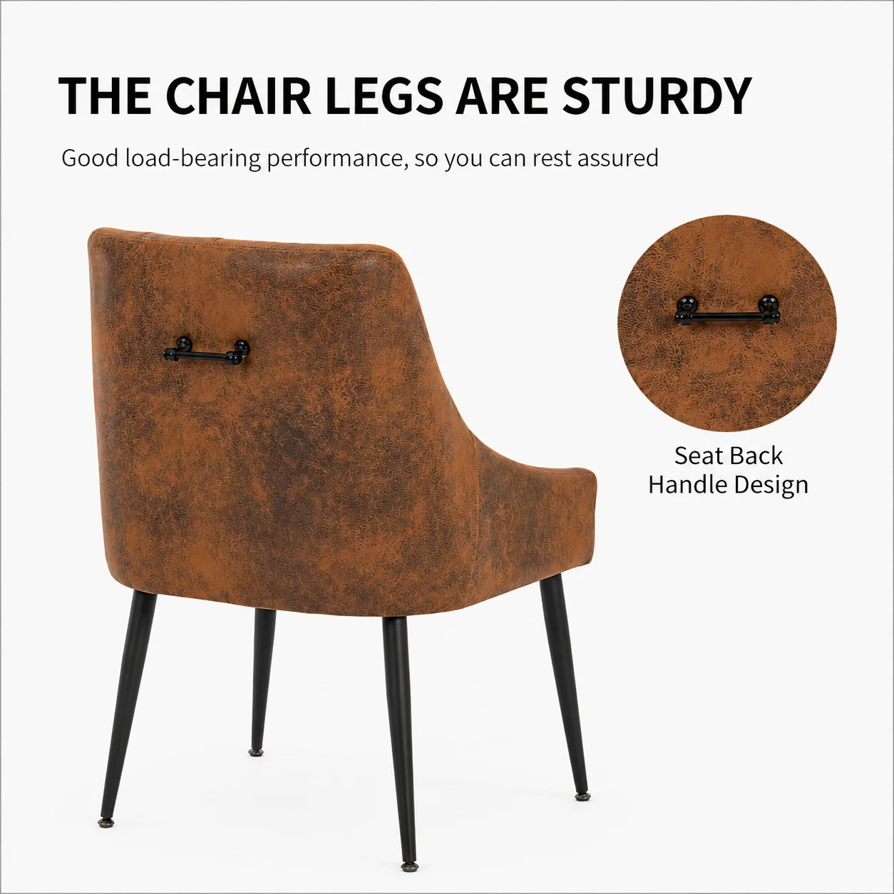 Modern Microfiber Suede Upholstered Dining Chair with Arms Modern Microfiber Suede Upholstered Dining Chair with Arms