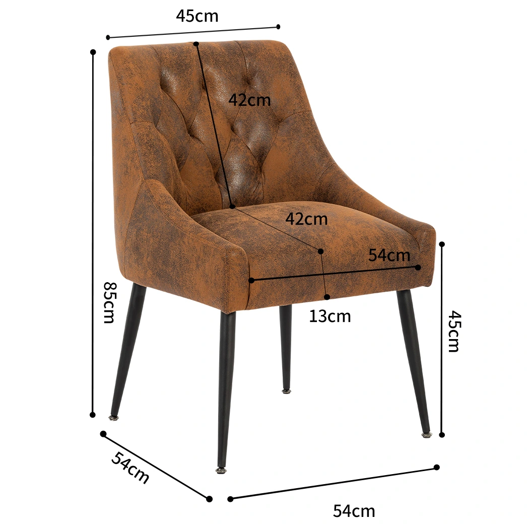 Modern Microfiber Suede Upholstered Dining Chair with Arms Modern Microfiber Suede Upholstered Dining Chair with Arms