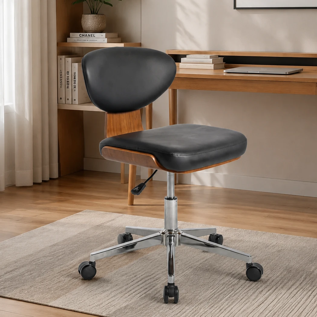 Modern PU Leather Home Office Chair with Swivel Base Modern PU Leather Home Office Chair with Swivel Base