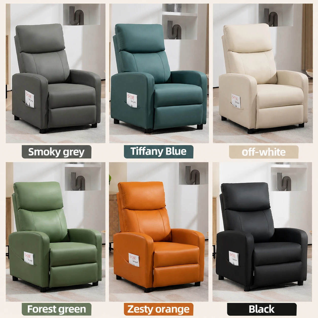 Modern PU Leather Recliner Chair for Living Room Comfort Modern PU Leather Recliner Chair for Living Room Comfort