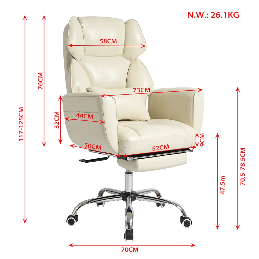 PU Leather Wide Criss Cross Office Chair with Flip-Up Arms PU Leather Wide Criss Cross Office Chair with Flip-Up Arms