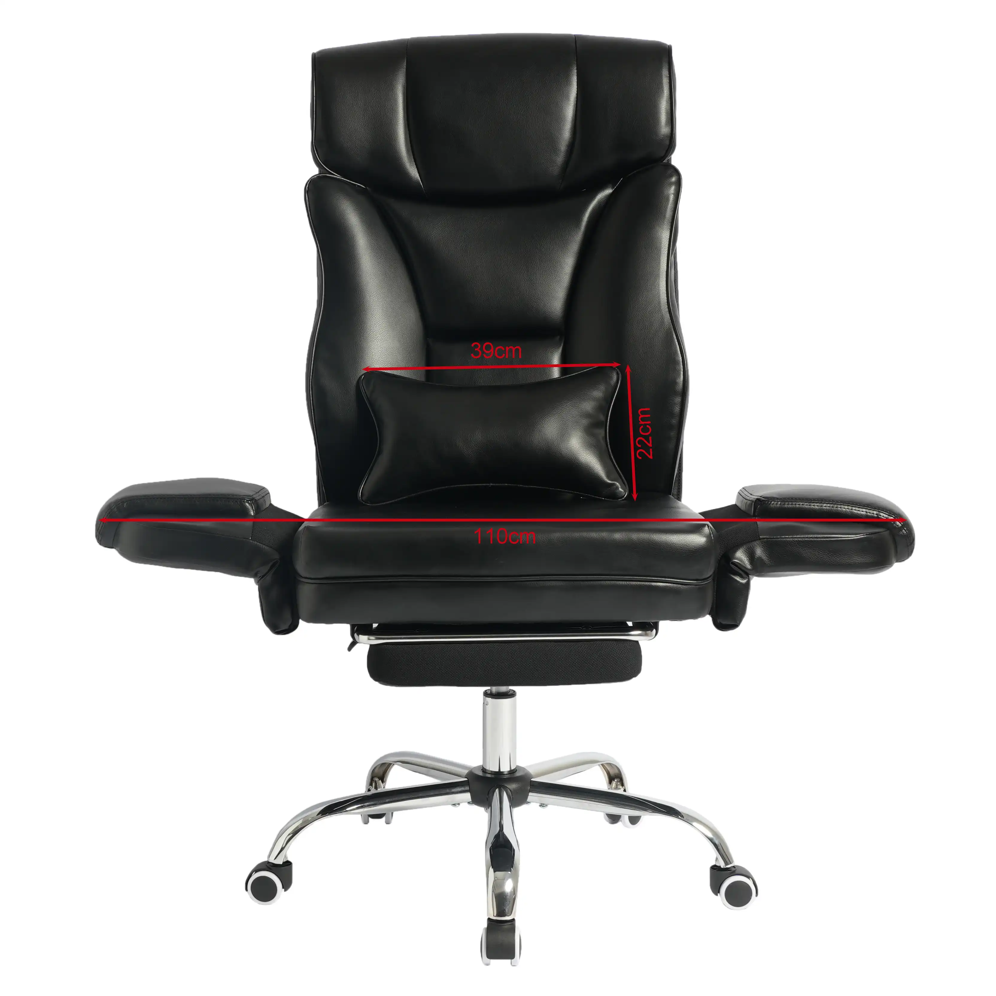 PU Leather Criss Cross Office Chair with Adjustable Headrest PU Leather Criss Cross Office Chair with Adjustable Headrest