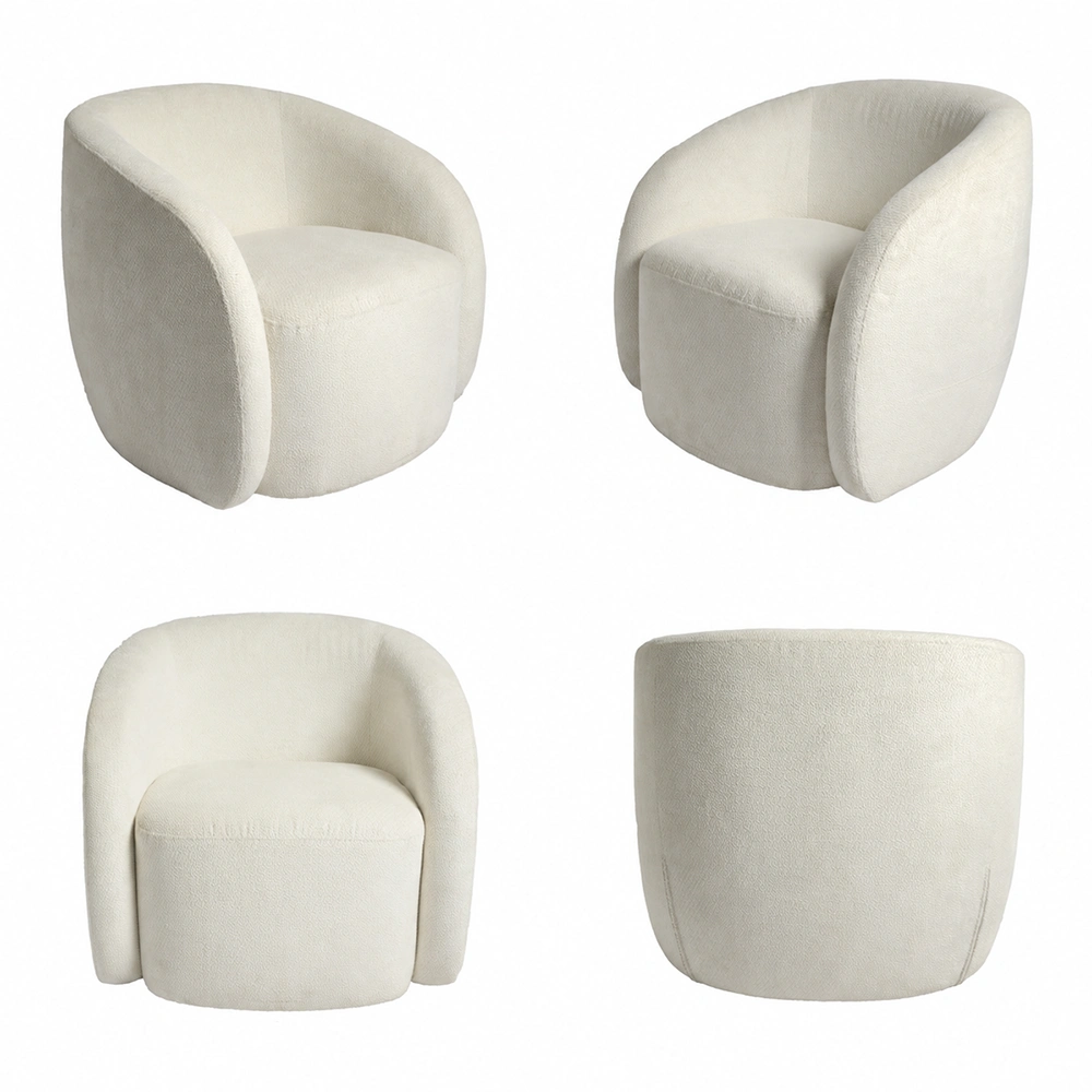 Sherpa Accent Chair with Plush Cushion for Living Room Sherpa Accent Chair with Plush Cushion for Living Room