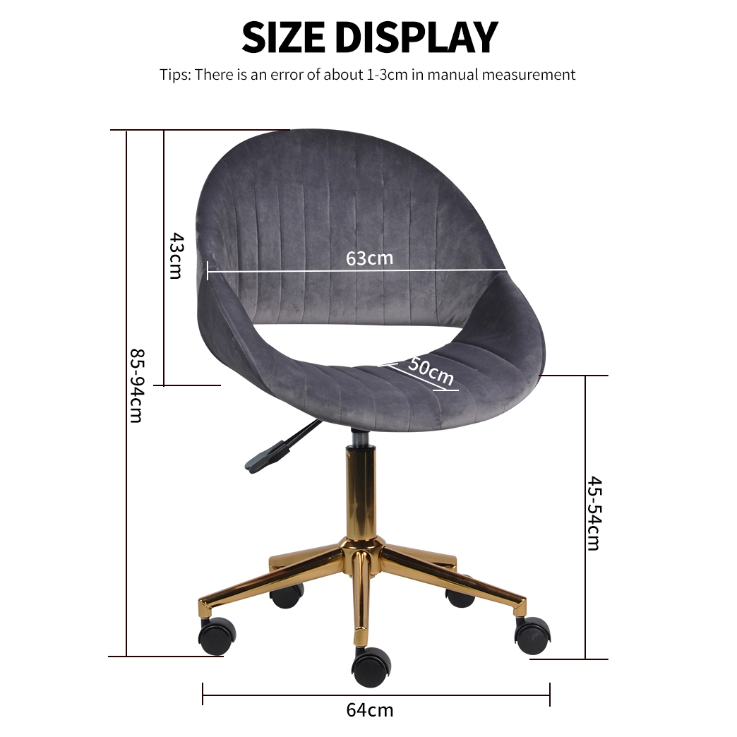 Velvet Leisure Chair with Ergonomic Swivel Base for Home Velvet Leisure Chair with Ergonomic Swivel Base for Home